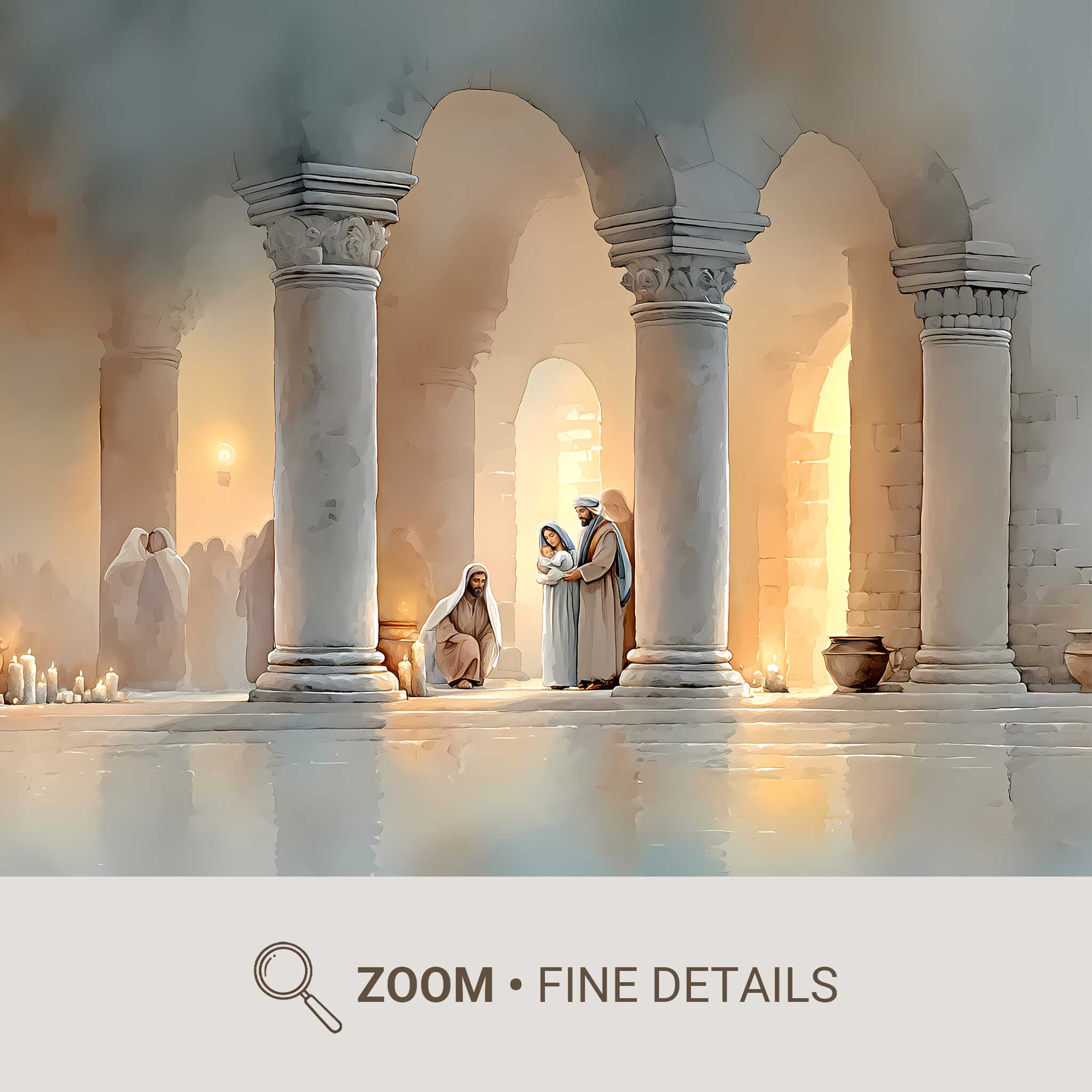The young Christ seated among elders in the Temple, gesturing while attentive adults lean in
