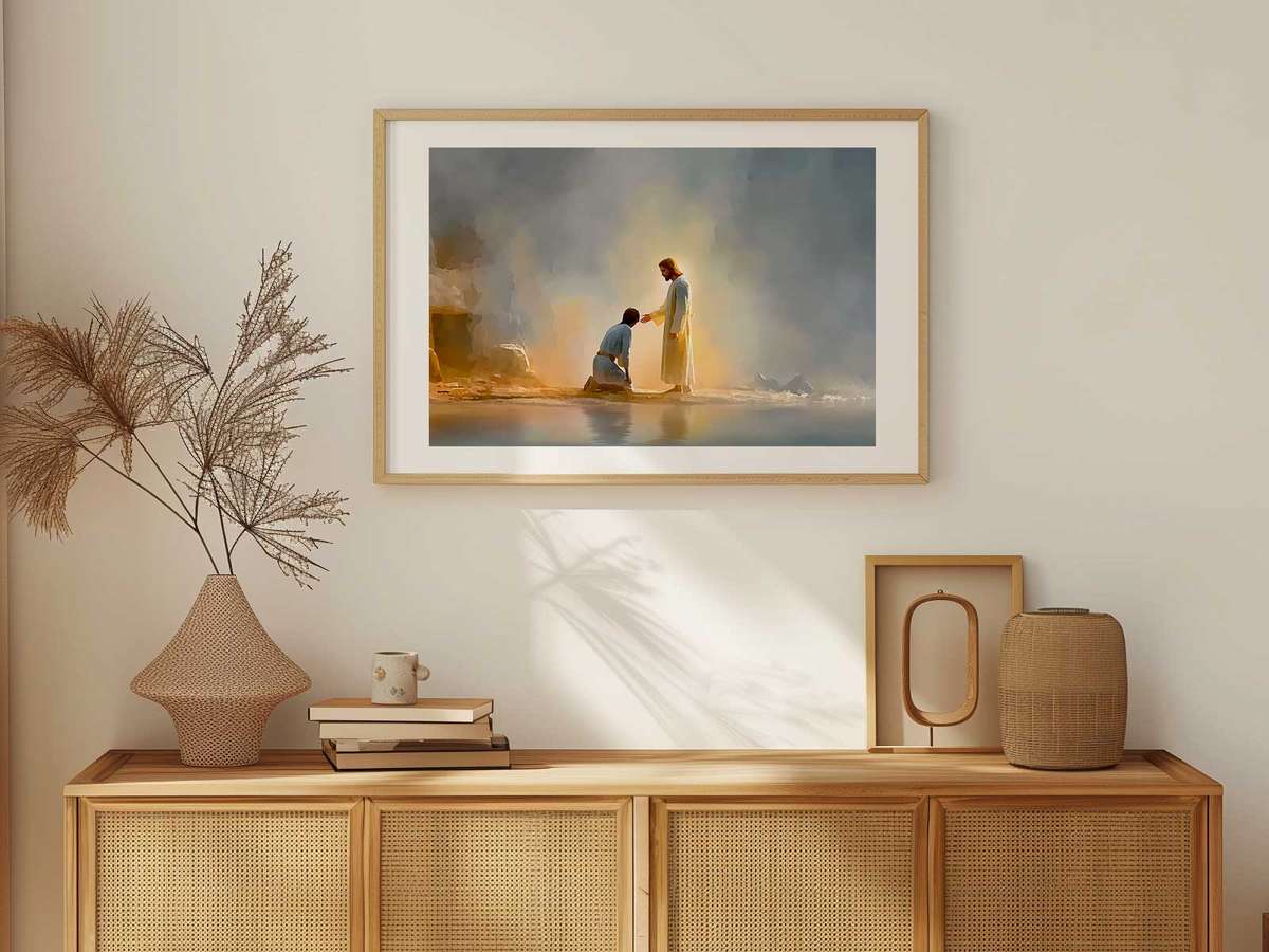 Decorative Drawings of Jesus Christ wall art featuring spiritual imagery with timeless decorative character