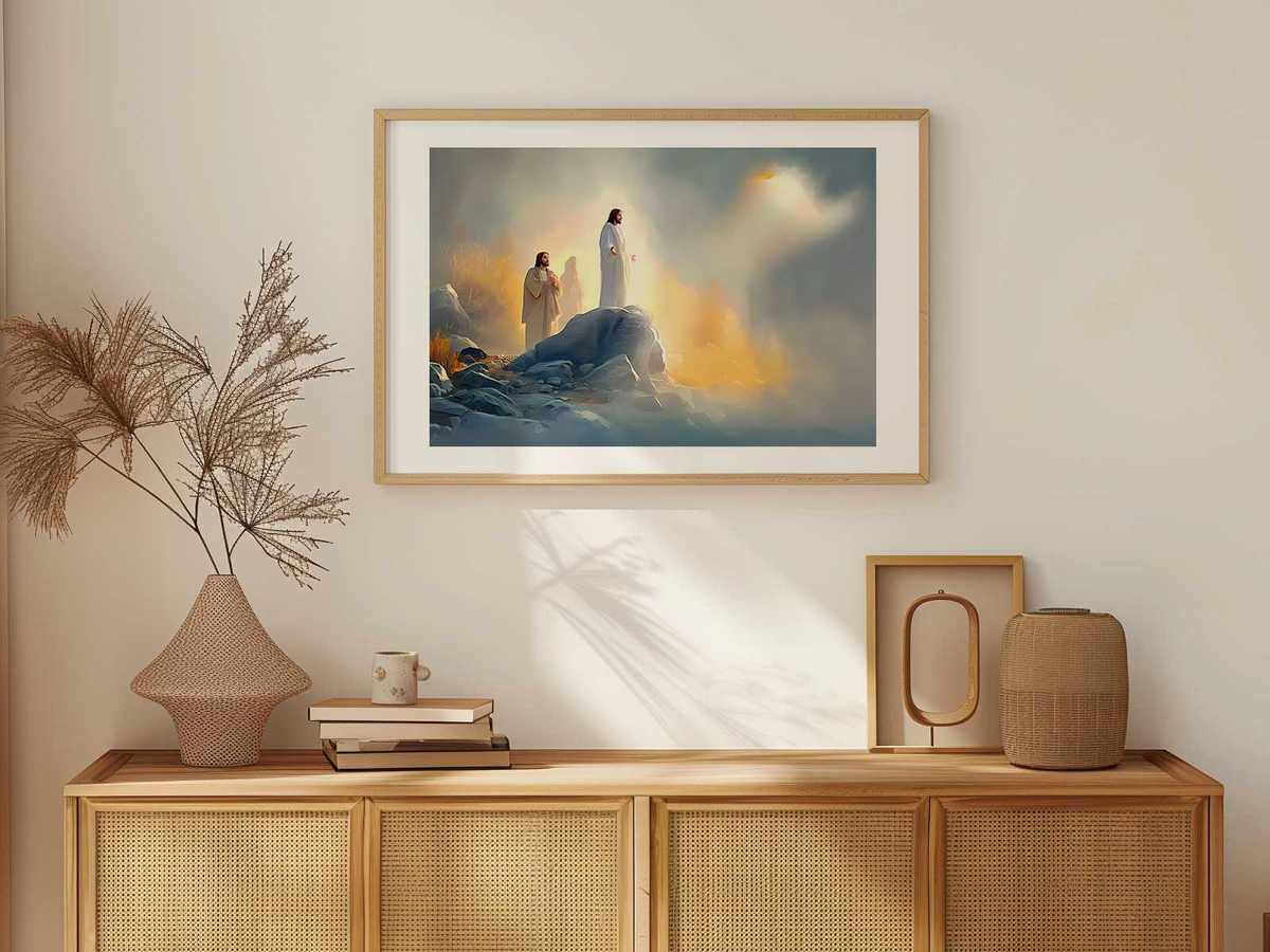 Christ surrounded by rays of light symbolizing victory and spiritual triumph