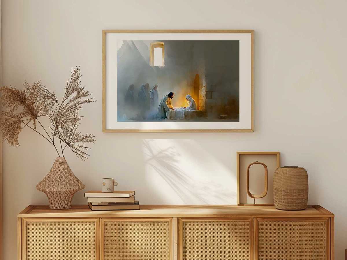 Warm symbolic light pouring over the girl as she awakens, representing hope overcoming fear